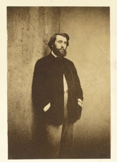Portrait of Edmond Cottinet (1824-1895), c. 1848-50. Gustave Le Gray (French, 1820-1884). Salted