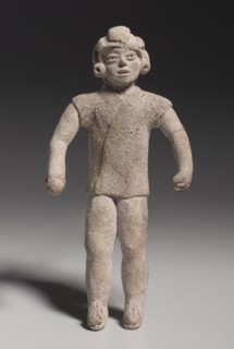 Figurine Holding A Ball(?), Xochipala style (1500-500 BC). Mexico, Guerrero, Xochipala style