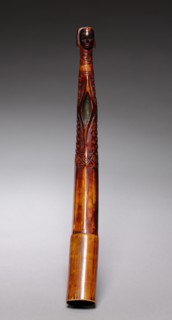 Side-Blown Trumpet, late 1800s. Equatorial Africa, Cameroon; Fang, 19th century. Ivory; overall: 38