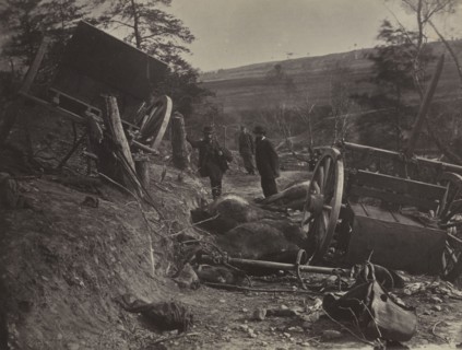 Effects of a Shell Explosion, Fredericksburg, VA., 1863. Andrew Joseph Russell (American,