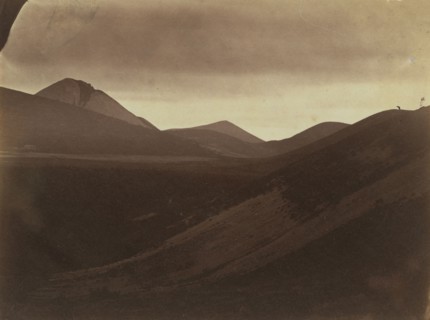 Dark Landscape with Hills, c. 1857. Frank Chauvassaignes (French). Albumen print from wet collodion