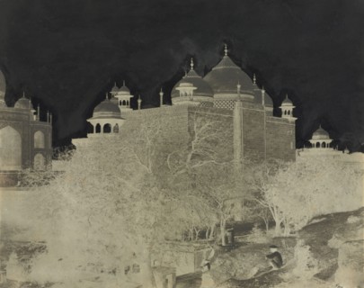Taj Mahal, Back View of the Rest-House, with Figure, c. 1858-1862. John Murray (British, 1809-1898)