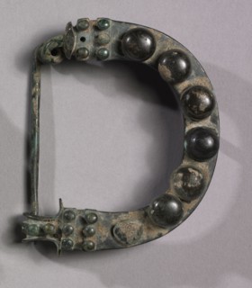 Pair of Arched Fibulae, 725-675 BC. Asia Minor, Phrygia, late 8th-early 7th Century BC. Bronze;