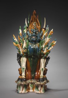 Tomb Guardian with Human Face, early 700s. China, probably Shaanxi province, Xi'an, Tang dynasty