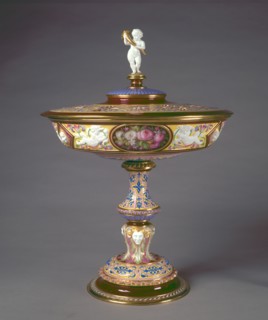 Covered Cup, 1844. Sèvres Porcelain Manufactory (French, est. 1740), Hyacinthe-Jean Regnier