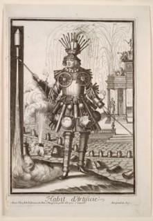Fanciful Costumes: Costume of the Fireworks Maker, c. 1690. Nicolas de Larmessin II (French,