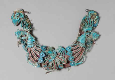 Headdress Ornament, 1700s or 1800s. China, Qing dynasty (1644-1911). Made from a copper-silver