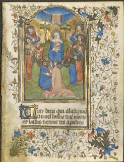 The Ascension: Leaf from a Book of Hours (4 of 6 Excised Leaves), c. 1420-30. Henri d'Orquevaulx
