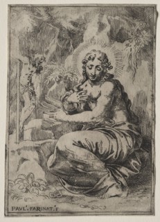 The Magdalen, late 16th century. Paolo Farinati (Italian, 1522-1606). Etching; sheet: 20.4 x 14.5