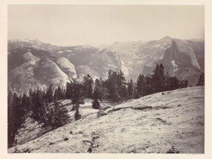 The Domes, from the Sentinel Domes, Yosemite, c. 1865-1866. Carleton E. Watkins (American,