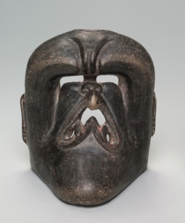 Vessel with Deity Mask, 1200-900 BC. Central Mexico (Las Bocas, Puebla?), Olmec, Formative Period.