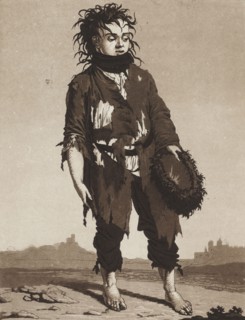 The Young Beggars, c. 1800. Karl Ludwig Bernhard Buchhorn (German, 1770-1856). Aquatint; sheet: 31