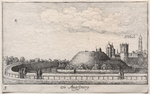 Amoenissimae aliquot locorvm...: Plate 5, Augsburg, 1635. Wenceslaus Hollar (Bohemian, 1607-1677).