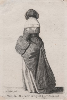 Nobilis Mulier Anglica in Vestitu Hiemali, 1643. Wenceslaus Hollar (Bohemian, 1607-1677). Etching;