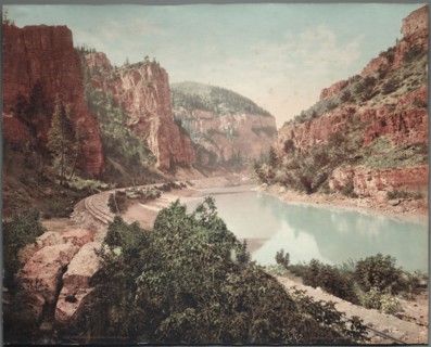 Echo Cliffs, Grand River Canyon, 1890s. William Henry Jackson (American, 1843-1942). Photochrome;