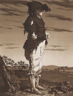 The Young Beggars, c. 1800 . Karl Ludwig Bernhard Buchhorn (German, 1770-1856). Aquatint; sheet: 30
