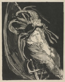 Published in L'Estampe Originale, Album IV, 1893: Standard Bearer, 1893. Henri de Groux (Belgian,