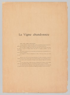 The Vintages: The Vintages!, 1894. Henri de Groux (Belgian, 1867-1930), L'Estampe Originale.