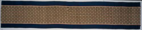 Silk Portiere , 1800s. Morocco, Tetouan, 19th century. Complementary warp-faced plain weave with