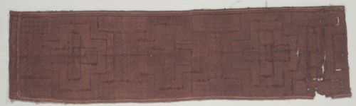 Fragment of Woman's overskirt (ncaka), late 1800s-early 1900s. Africa, Democratic Republic of the