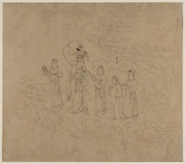 Album of Daoist and Buddhist Themes: Procession of Daoist Deities: Leaf 10