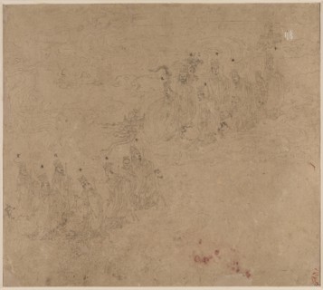 Album of Daoist and Buddhist Themes: Procession of Daoist Deities: Leaf 25, 1200s. China, Southern