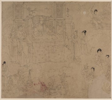 Album of Daoist and Buddhist Themes: Kings of Hells: Leaf 28, 1200s. China, Southern Song dynasty