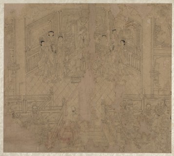 Album of Daoist and Buddhist Themes: Procession of Daoist Deities: Leaf 2, 1200s. China, Southern