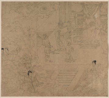 Album of Daoist and Buddhist Themes: Kings of Hells: Leaf 32, 1200s. China, Southern Song dynasty