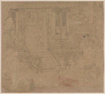 Album of Daoist and Buddhist Themes: Kings of Hells: Leaf 37, 1200s. China, Southern Song dynasty