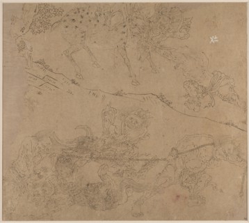 Album of Daoist and Buddhist Themes: Search the Mountain: Leaf 47, 1200s. China, Southern Song