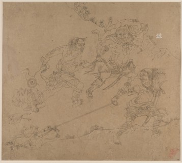 Album of Daoist and Buddhist Themes: Search the Mountain: Leaf 48, 1200s. China, Southern Song