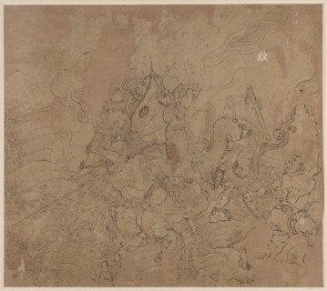 Album of Daoist and Buddhist Themes: Search the Mountain: Leaf 49, 1200s. China, Southern Song