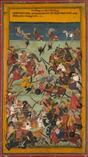 Sindhu Raga, c. 1720. India, Mewar school, 18th century. Ink and color on paper; overall: 48.1 x 27