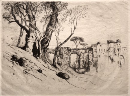 The Olive Trees of the Riviera, 1884. Samuel Colman (American, 1832-1920). Etching; sheet: 35.7 x