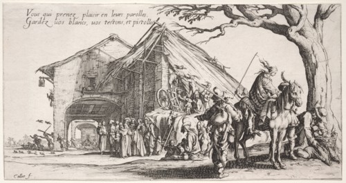 The Bohemians: The Stopping Place: The Fortune Teller, c. 1621-1625. Jacques Callot (French,
