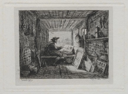 The Boat Trip:  The Studio on the Boat, 1861. Charles François Daubigny (French, 1817-1878).