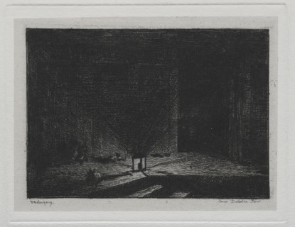 The Boat Trip:  Interior of an Inn (The Corridor of an Inn), 1861. Charles François Daubigny