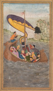 Jesus being awakened during a tempest on the Sea of Galilee, from a Mir’at al-quds of Father Jerome