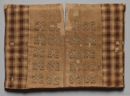 Tunic with Profile Animals and Checkerboards, 700 BC-AD 650. Peru, South Coast, Paracas or Nasca?