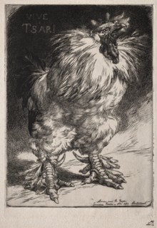 The French Cock, 1893. Félix Bracquemond (French, 1833-1914). Etching; sheet: 40.5 x 27.2 cm (15