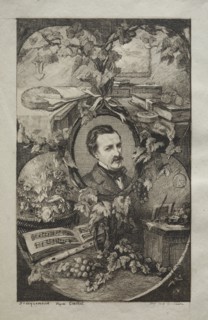 Frontispiece for "New Works of Champfleury, The Friends of Nature:" Portrait of Champfleury, after