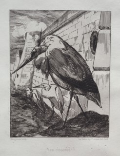 The Storks, 1865. Félix Bracquemond (French, 1833-1914), Cadart & Luquet, Paris. Etching; sheet: 52