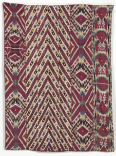 Silk Ikat Wall Hanging (#333), third quarter of the 1800s. Uzbekistan, Bukhara, third quarter of