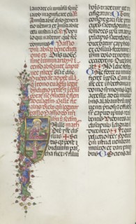 Missale: Fol. 116: Saint Matthew with Angel, 1469. Bartolommeo Caporali (Italian, c. 1420-1503),