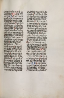 Missale: Fol. 121: contains music for "Hely Hely Lama etc." within St. Mattion Passion, 1469.