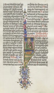Missale: Fol. 131: Saint Luke with Bull, 1469. Bartolommeo Caporali (Italian, c. 1420-1503),