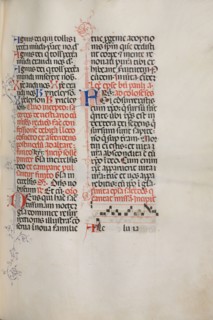 Missale: Fol. 171: Music for "Alleluia" etc. at beginning of Easter, 1469. Bartolommeo Caporali