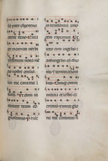 Missale: Fol. 177: Music for various ordinary prayers, 1469. Bartolommeo Caporali (Italian, c.