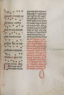 Missale: Fol. 190: Music for various prayers, 1469. Bartolommeo Caporali (Italian, c. 1420-1503),